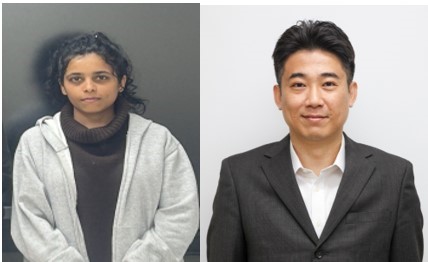 (From left) PhD candidate Bhavna S. Hedau, Professor Ha Tae-jun