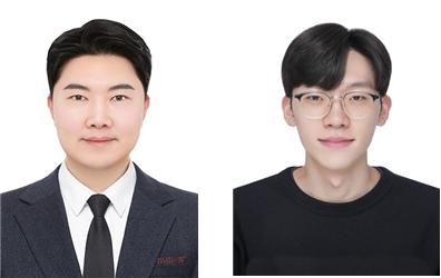왼쪽부터 화학공학과 이기원 교수, 석사과정(2학기) 박형민 대학원생