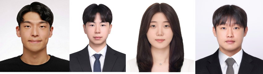 [왼쪽부터 김민성, 현민승, 차은주, 이현수 학생]

